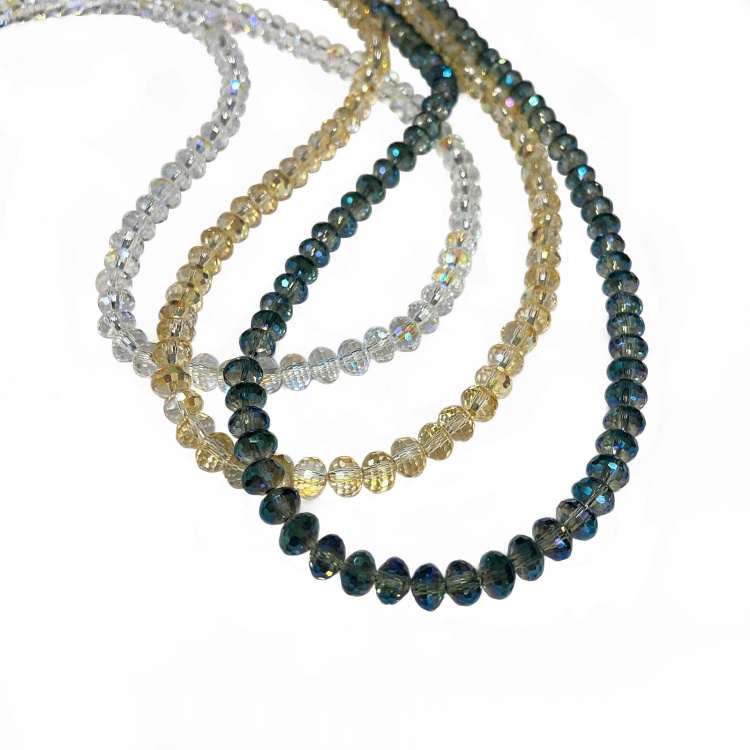 Rondelle beads for bag making
